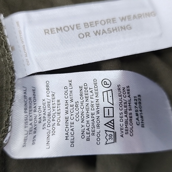 LOFT OLIVE GREEN Tie Waist Midi Dress/ SP - Picture 15 of 15